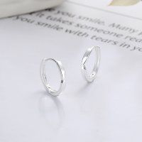 wholesale S925 Sterling Silver European and American Cross-Border Minimalist Ins Style Simple Lines Creative Irregular Geometric Earrings-YHR332/approx. 1.3g 925 silver