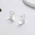 wholesale Metal S925, Yun Chao Xuan fashion daily wear square concave surfacedesign trendy earrings ear clips-0-0