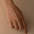 wholesale 925 Sterling Silver Classic Marquise Zircon Stackable Finger Chain,ins。-0-3