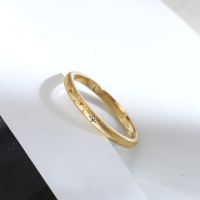 wholesale 18K Gold, 9K White Gold Custom Genuine Natural Diamond Matching Couple Rings for Wedding, Direct from Manufacturer, Gift for Wife on Chinese Valentine's Day-9K Rose Gold-Women's-Moissanite 13#