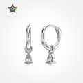 wholesale S925 Sterling Silver Korean Hot Style Women's Earrings, Minimalist Pear-Shaped Pendant Design, Niche Luxury Waterdrop Ear Accessories-0-0