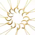 wholesale 925 Sterling Silver January To December Birthstone Zircon Star And Moon Necklace Elegant And Creativehot-selling Collarbone Chain-0-0