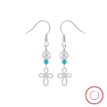 wholesale 925 Sterling Silver Earrings with Turquoise and Pearl Design, Tassel Elegant Jewelry for Cross-Border Wholesale-0-4