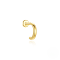 wholesale S925 Silver Micro-set Zircon Flat Spiral Cartilage Earring, Minimalist-0-10