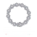 wholesale 925 Silver Sunflower Bracelet with Moissanite, Trendy Best Friend High-end Full Diamond Flower Bracelet Cross-border Hot Selling Item-0-1