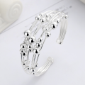 wholesale S925 Sterling Silver European and American Cross-Border Multi-Layer Rotating Geometric Fashion Versatile Minimalist Bracelet for Women-0-0