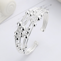 wholesale S925 Sterling Silver European and American Cross-Border Multi-Layer Rotating Geometric Fashion Versatile Minimalist Bracelet for Women-YS218M/approx. 36.7g 925 silver