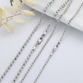 wholesale S925 Sterling Silver Plain Silver Bare Chain Bead Round Bead Chain Collarbone Sweater Chain Versatile DIY Free Matching Accessories-0-0