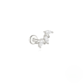 wholesale 925 Sterling Silver Ins Hot-selling Delicate Zirconium Studded Heart Flat Head Spiral Ear Bone Stud-0-20
