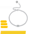 wholesale S925 silver moissanite cube bracelet cross-border Amazon best-selling couple bracelet source drop shipping-0-1