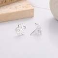 wholesale S925 Sterling Silver Five-Pointed Star Ear Studs, Small and Exquisite, Light Luxury, Ear Piercing Friendly, Clover Earrings, Direct from Manufacturer-0-3