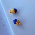 wholesale Gold-plated S925 Silver Inlaid Natural Lapis Lazuli Pendant Accessories for DIY Bracelet Necklace Hanging Ornament Handmade Cord Accessories-0-10
