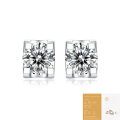 wholesale 925 Sterling Silver Moissanite Bull Head Earrings for Women, Source of Light Luxury High-End Feeling Earrings-0-6