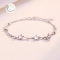 wholesale Sterling Silver S925 Maker's Beaded Starry Sky Bell Ins Style Bracelet Simple Niche High-End Design Gift for Best Friend-0-1