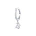 wholesale S925 Sterling Silver Single 26-letter Alphabet Ear Hoop,ins-0-30