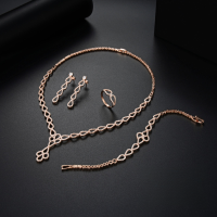 wholesale S925 silver designer luxurious banquet jewelry set with full pave for wedding and evening occasions-Wedding banquet jewelry customization