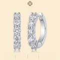 wholesale S925 Silver Dawn Hoop Earrings with Moissanite, New Style Amazon Cross-Border Best-Seller Ready-to-Ship Wholesale from Source-0-0