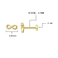 wholesale 925 Sterling Silver Single Infinity Studs Earrings For Women-0-4