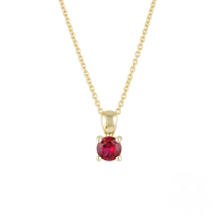 wholesale S925 Sterling Silver Ins Style Simple Daily Matching Pendant Necklace For Women,-Gold-July 925 silver