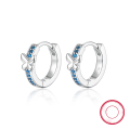 wholesale S925 Sterling Silver Butterfly Diamond Ear Clasp, European and American INS Style Minimalist High-End Earrings, Hot Seller in Europe and America-0-0