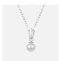 wholesale S925 Silver Korean Dongdaemun New Fashion Minimalist Personality Short Pearl Collarbone Necklace for Women-0-0