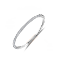 wholesale S925 silver plated with 18k gold GRF same style Mobius ring eternity bracelet fully paved with moissanite for women-0-5