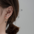 wholesale S925 Sterling Silver Small and Simple Light Bead Threaded Bead Round Sleep-Proof Stud Earrings G8840-0-5