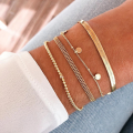 wholesale S925 Sterling Silver Flat Snake Chain, Amazon Bestseller, Ins Style Fashion Minimalist Versatile Creative Jewelry Women's Bracelet-0-2