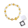 wholesale S925 Sterling Silver Summer Bracelet for Women, Dragon Boat Festival Gift, Handmade Natural Citrine Beaded Bracelet Accessory Wholesale-0-6