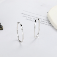 wholesale S925 Sterling Silver Retro Fashion Minimalist Korean Style Small Niche Large Hoop Earrings Trendy Personalized Earrings for Women-474FR/approx. 3.9g 925 silver