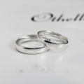 wholesale 925 Sterling Silver Minimalist Smooth Arc Ring, Plain Silver Handmade Adjustable Open Ring for Student Couples-0-1