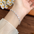 wholesale 990 Sterling Silver Fresh and Sweet Ins Style Niche Design Exquisite Five-Pointed Star Bracelet S7812-0-1