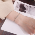 wholesale 925 Sterling Silver Minimalist H Letter Bracelet, Ins Korean Japanese Style, Cold Tone Small Niche Design, Best-Selling Women's Jewelry-0-3