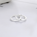 wholesale S925 Sterling Silver European and American Cross-Border Minimalist Ins Style Simple Lines Creative Irregular Geometric Earrings-0-2