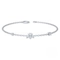 wholesale S925 Sterling Silver Korean Ins Style Bee Bracelet With Rhinestones, Featuring A Fun And Luxurious Design-0-4