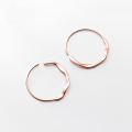 wholesale S925 silver minimalist and unique wave ear hoops with a distinctive design, new earring style G2822-0-0