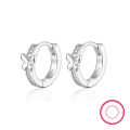 wholesale S925 Sterling Silver Butterfly Diamond Ear Clasp, European and American INS Style Minimalist High-End Earrings, Hot Seller in Europe and America-0-4