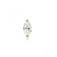 wholesale S925 Sterling Silver Single Marquise Cut Zircon Threaded Ear Cuff For Cartilage, A Trendy And Creative Earring-gold