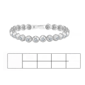 wholesale 925 Silver Tennis Bracelet, Yunqian New Simple and Versatile Exquisite Round Zircon Light Luxury Fashion Jewelry Direct Sales-0-9