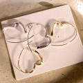 wholesale S925 sterling silver shining heart earrings for women, minimalist, versatile, student-friendly-0-1