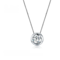 wholesale 9/10/14/18k White Gold Rose Gold Yellow Gold Bubble Necklace Choker Collarbone Chain Moissanite Pendant-0-0