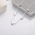 wholesale S925 Sterling Silver Korean Style Da Dong Men 3D Heart Design Sweet and Cool Trendy Versatile Necklace for Women-0-1