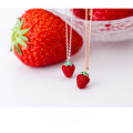wholesale S925 silver nalan women's Korean-style simple and sweet strawberry necklace, fresh and elegant collarbone chain D5400-0-4