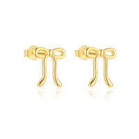 wholesale S925 Sterling Silver Exquisite High-end Sparkling Teardrop Crystal Butterfly Tassel Earrings-Gold#2 925 Silver