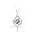 wholesale 925 Sterling Silver Pendant, Factory Direct Valentine's Day Gift for Her, Unique Necklace Love at First Sight-0-4