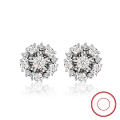 wholesale S925 sterling silver gold-plated ultra-sparkling zirconia drop earrings, manufacturer wholesale-0-138