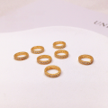 wholesale Metal S925 gold-plated diamond spacer bead spacer accessory for bracelet necklace stringing cord DIY handmade semi-finished product-0-11