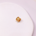 wholesale Metal S925 gold-plated diamond spacer bead spacer accessory for bracelet necklace stringing cord DIY handmade semi-finished product-0-12