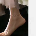 wholesale 925 Sterling Silver Palace-style Hollow Bell Bracelet Anklet for Best Friend, Niche Luxury Elegant Jewelry S6535-0-6