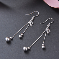 wholesale S925 Sterling Silver Korean Minimalist Style Simple Earrings, Women's Fashion Small Fresh Bead Ear Studs-Earrings-Not with Silver Earrings 925 Silver